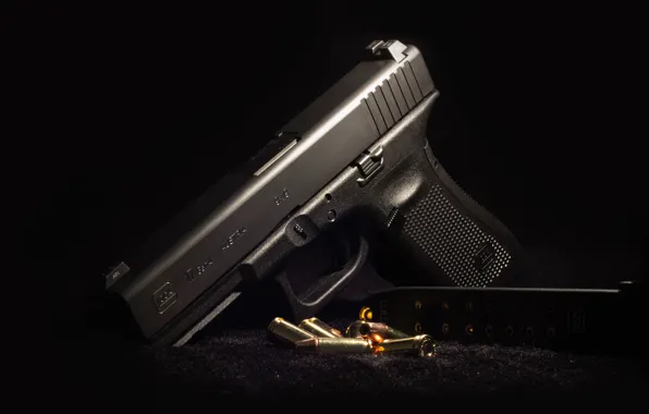 Картинка фон, Австрия, патроны, Glock 17, самозарядный пистолет