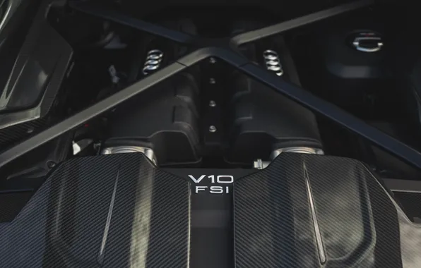 Картинка Audi, V10, engine, R8, Audi R8 Coupe V10 GT RWD