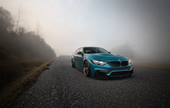 Картинка BMW, Blue, Fog, F80, Sight, LED