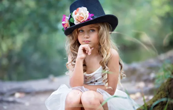 Картинка девочка, шляпка, magical autumn, Susana de la Llave