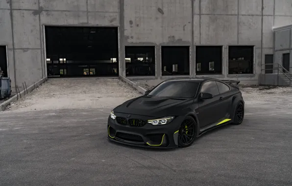 Картинка BMW, Light, Black, Coupe, Yellow, F82, Sight