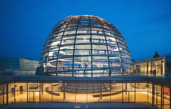 German, Germany, Lights, Berlin, Architechture, Capital Town, Bundestag