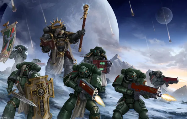 Gun, armor, warhammer 40, ultramarines, warhammer 40K, warhammer 40 000, warhammer 40.000, warp