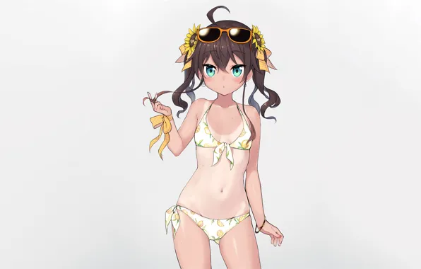 Girl, sexy, cleavage, long hair, boobs, anime, beautiful, pretty