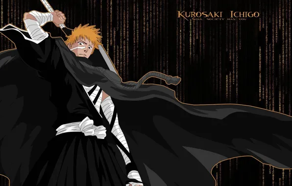 Sword, Bleach, bleach, kurosaki ichigo, katana, boy, ichigo, ichigo kurosaki