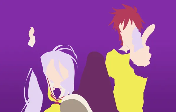 Аниме, anime, брат, сестра, no game no life, ngnl