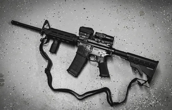 Картинка фон, AR-15, полуавтоматическая винтовка