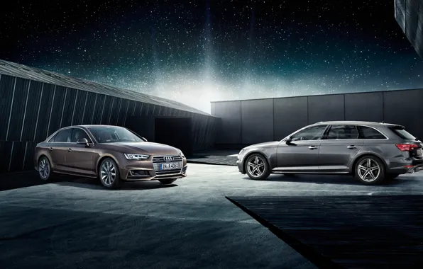 Audi, wall, Audi A4, new audi