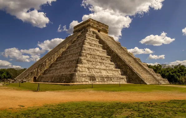 Картинка Мексика, майя, пирамида, Чичен-Ица, Chichen Itza