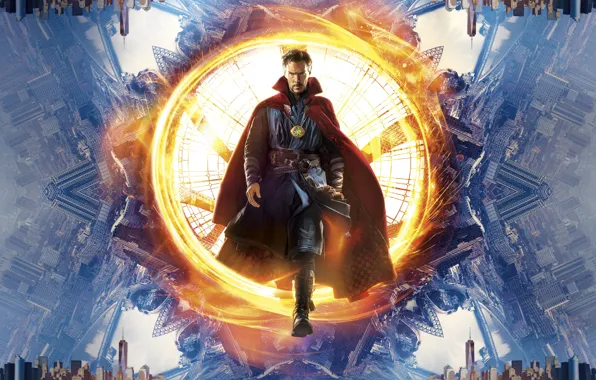 Портал, Benedict Cumberbatch, калейдоскоп, English, Actor, Doctor Strange, Доктор Стрэндж