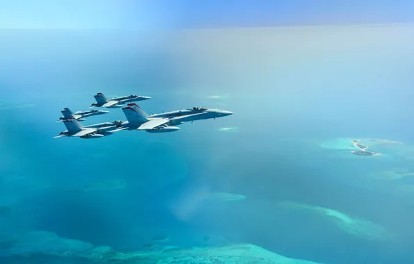 Картинка небо, полет, Истребитель, ракеты, воздух, Авиация, вооружение, FA-18 Hornet