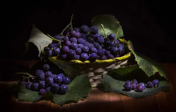 Картинка макро, фон, виноград
