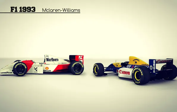 Картинка formula 1, cars, williams, Vintage, mclaren, Senna, Gran Prix