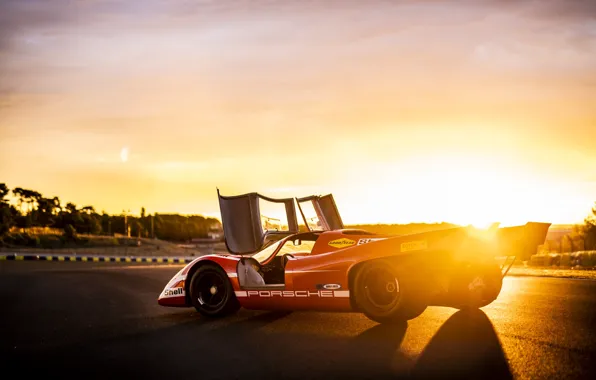 Картинка car, Porsche, 1970, sun, 917, Porsche 917 KH