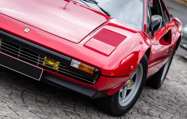 Ferrari, суперкар, красная, классика, 308