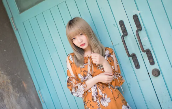 Девушка, азиатка, милашка