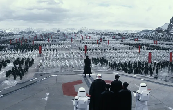 Cinema, Star Wars, gun, weapon, power, mountains, snow, army