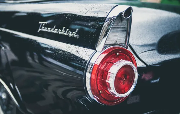 Car, Ford, фара, автомобиль, classic, Thunderbird