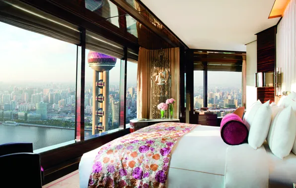 Дизайн, стиль, комната, интерьер, Shanghai, отель, мегаполис