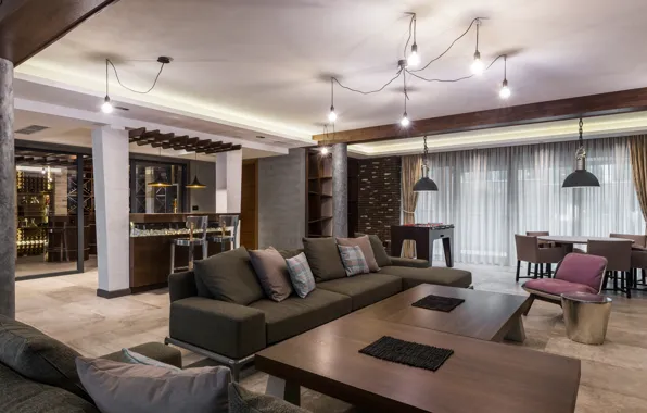 Luxury, decoration, furniture, Living room