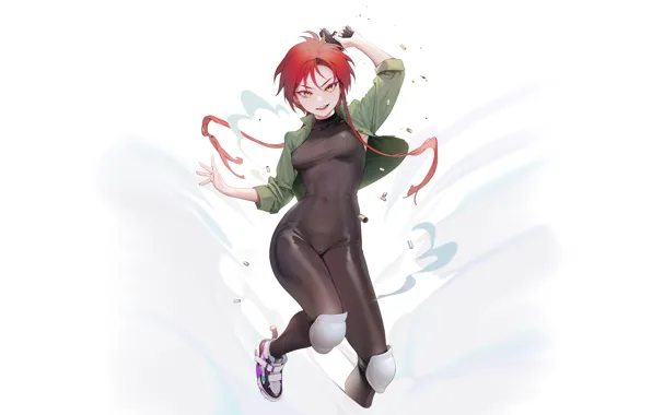 Girl, hot, sexy, red hair, sexy girl, anime, figure, short hair