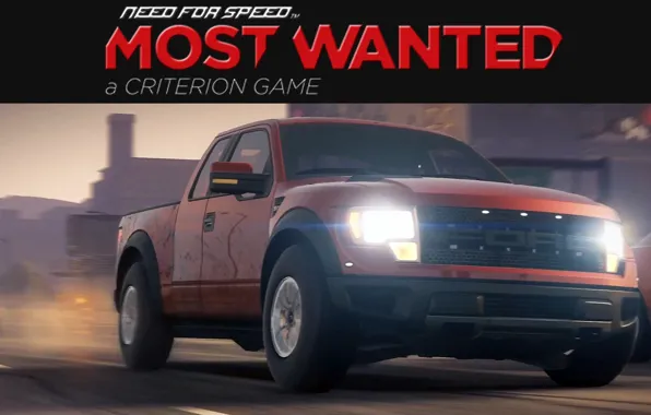 Ford, пыль, внедорожник, гонки, need for speed most wanted 2, F-150 SVT Raptor