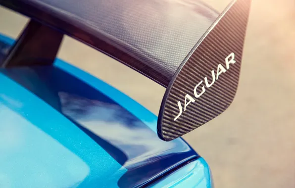 Картинка авто, Concept, Jaguar, спойлер, blue, Project 7
