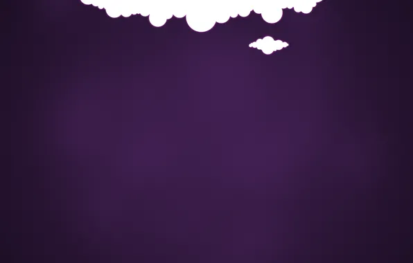 Фиолетовый, облака, фон, минимализм