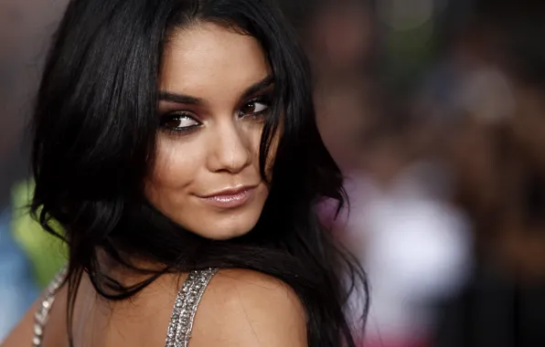 Взгляд, девушка, поза, модель, макияж, актриса, hair, Vanessa Hudgens