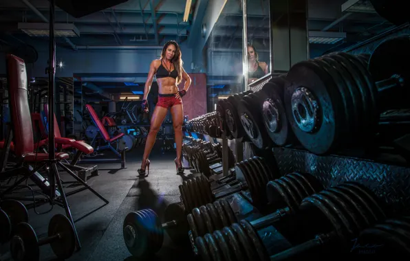 Model, look, pose, fitness, brunete, abs