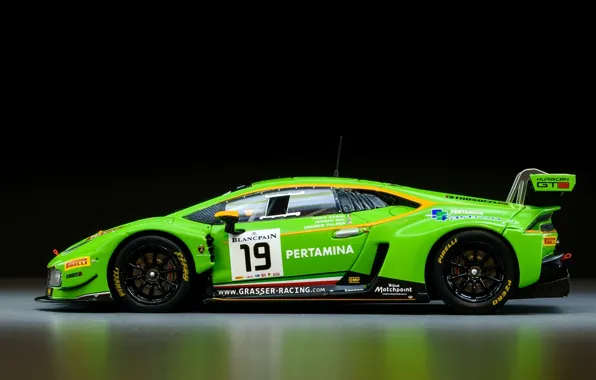 Картинка Lamborghini, вид сбоку, GT3, Spark, 2015, Huracan, Lamborghini Huracan GT3