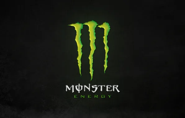 Green, logo, monster, background, energy, monster energy