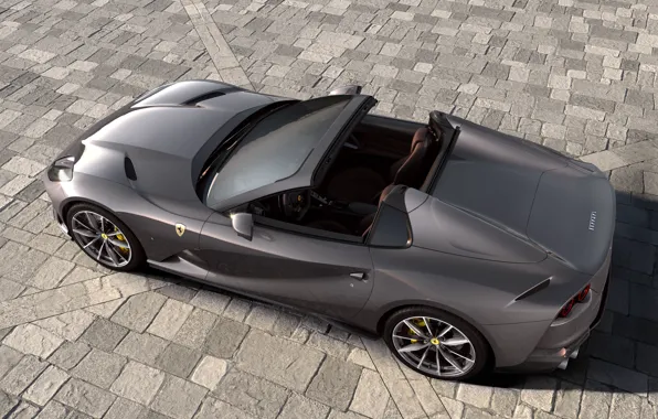 Ferrari, вид сверху, GTS, 812, 2019