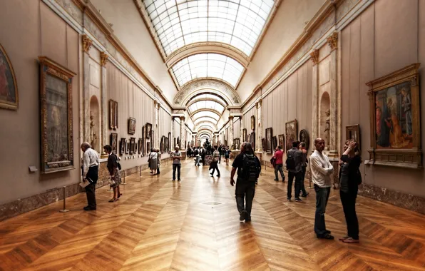 Art, people, Louvre, Museum