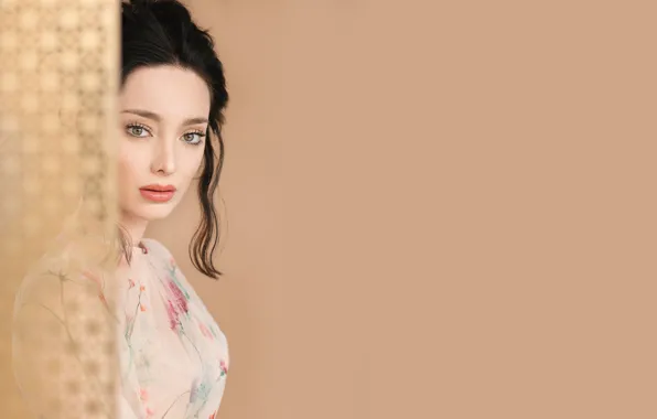 Взгляд, девушка, блузка, Emma Dumont