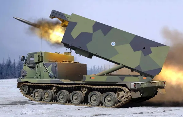РСЗО, MLRS, M270, американская универсальная пусковая установка, Multiple Launch Rocket System