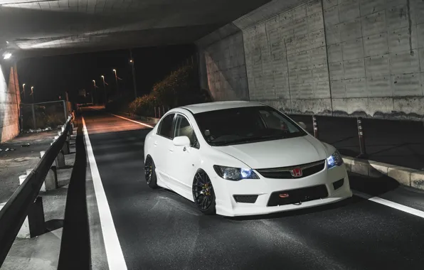 White, wheels, honda, japan, jdm, tuning, civic, front