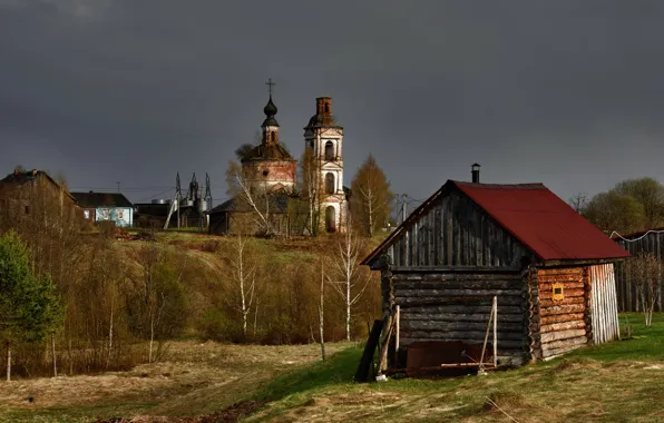 Храм, баня, Костромская губерния