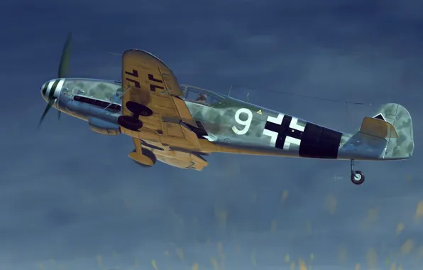 Messerschmitt, Люфтваффе, одномоторный поршневой истребитель-низкоплан, Bf 109G-10