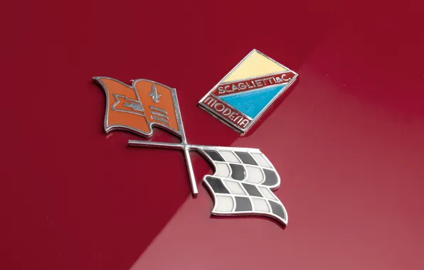 Corvette, 1960, Флаги, Chevrolet Corvette, Classic car, Значок, Sports car, Chevrolet Corvette Scaglietti