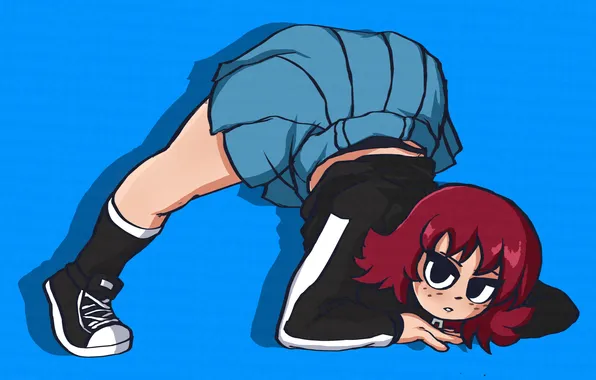 Girl, red hair, anime, beautiful, short hair, pretty, redhead, attractive