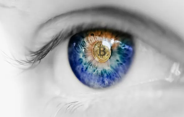 Eye, market, coin, bitcoin