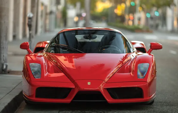 Ferrari, феррари, вид спереди, Ferrari Enzo, Enzo, легендарный