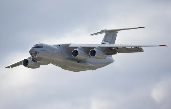 Полет, самолёт, российский, военно-транспортный, тяжёлый, Ил-76МД
