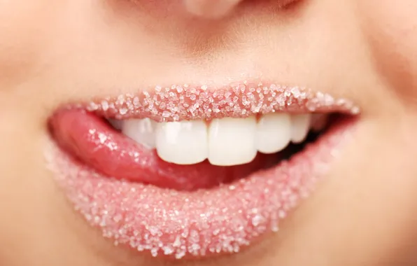 Sexy, lips, sweet, sugar, tongue, teeth