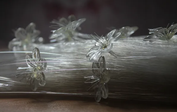 Цветы, стеклянные, копна