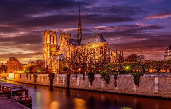 Картинка город, Франция, Париж, Notre Dame