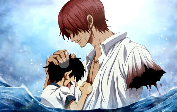 One Piece, Shanks, Luffy