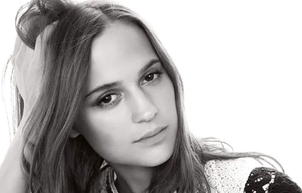 Взгляд, лицо, актриса, Швеция, Алисия Викандер, Alicia Vikander