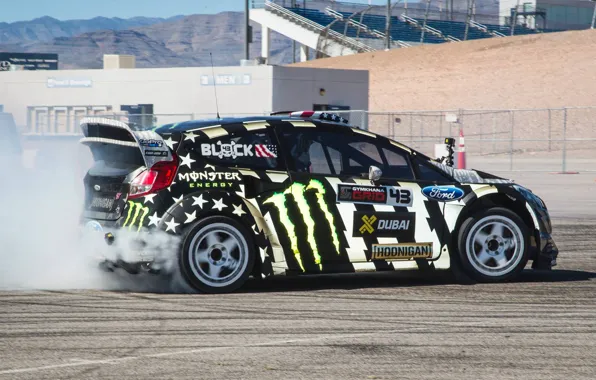 Ford, Занос, Ken Block, Fiesta, RallyCross